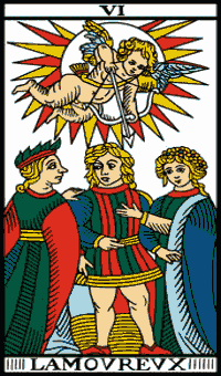 06-Enamorados_Tarot-Marsella